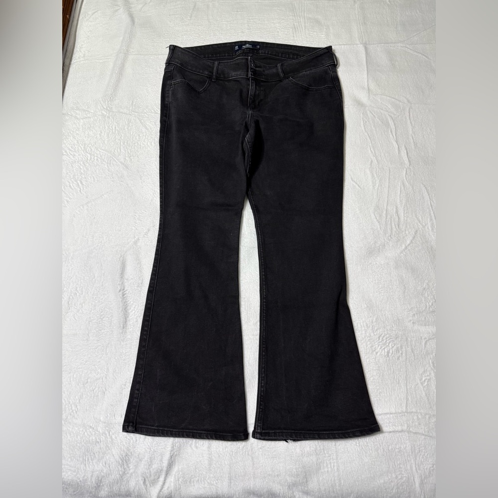 Hollister Jeans Vintage Flare Womens 38x29 Black Stretch Denim‎ Pants